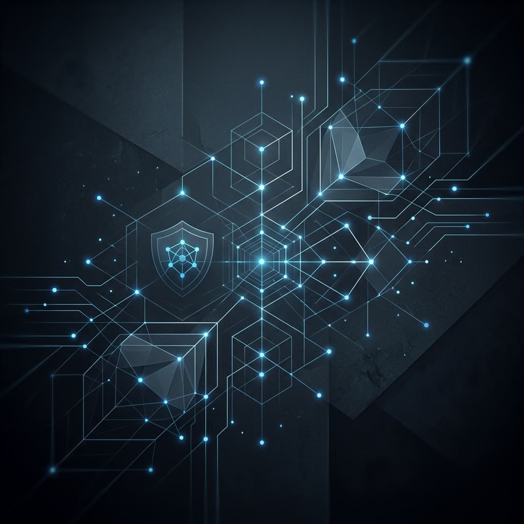 Cyber architecture structure background